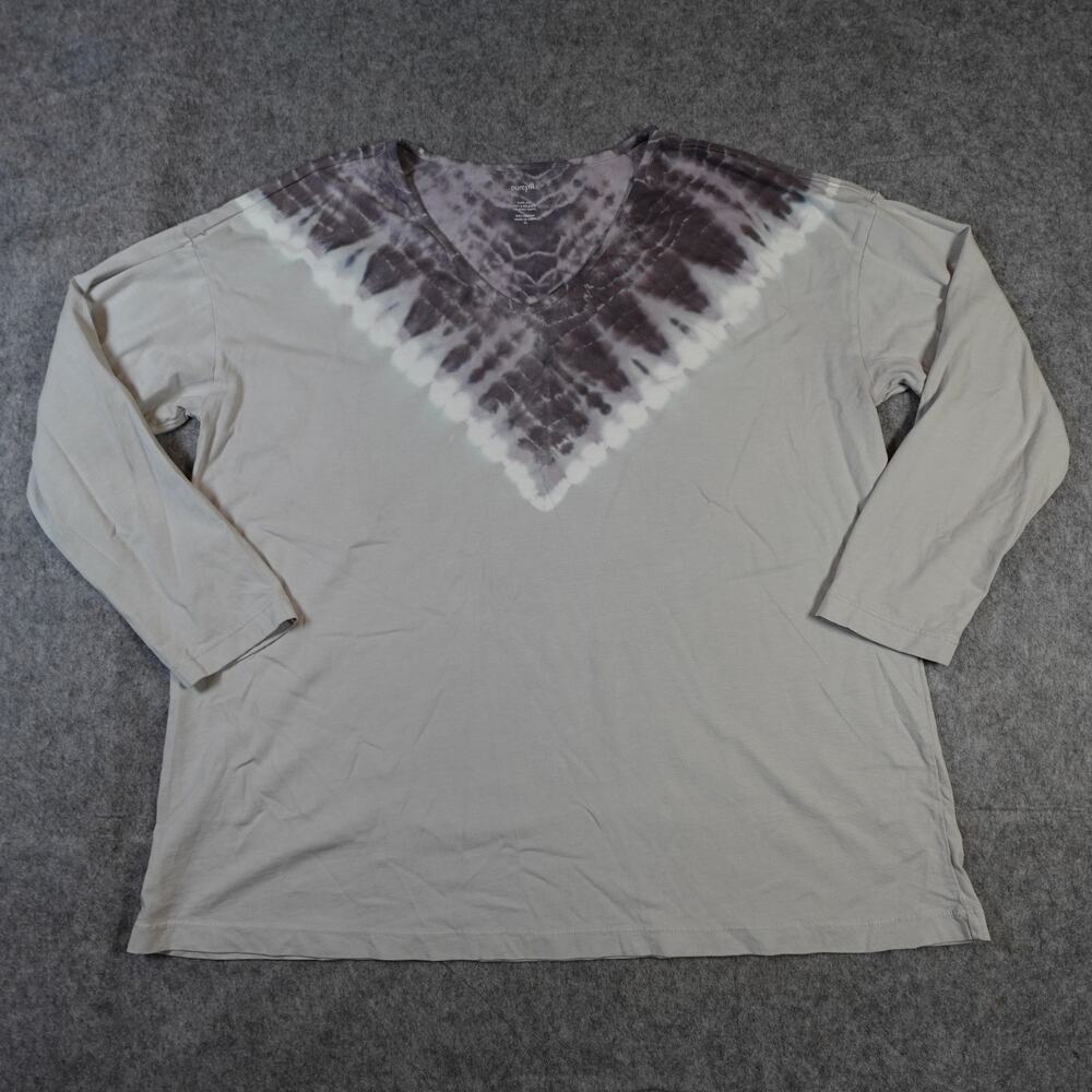 J. Jill Top Womens Extra Large PureJill Soft and Relaxed Tie Dyed Tunic Cotton